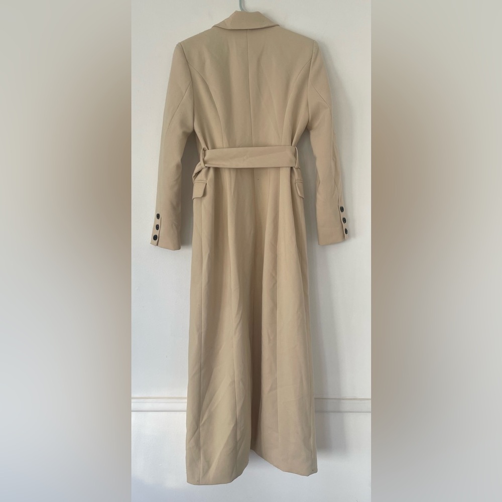 Avec Les Filles Single-Breasted Tailored Cutaway Banana Milk Coat Size S - Picture 7 of 8